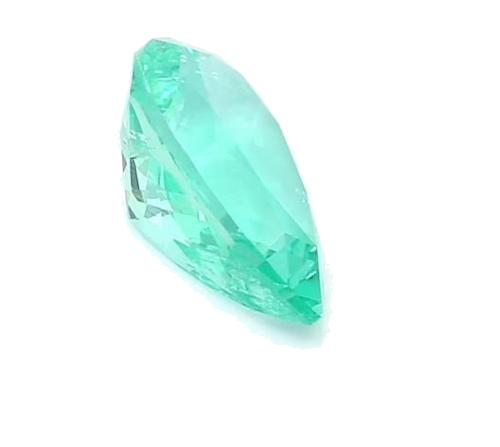 1.34 carat GREEN BRILLIANTFANCY cut Pear Smaragdas (1)