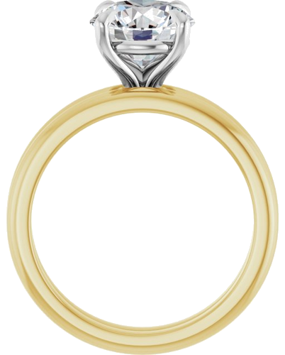 Sužadėtuvių Žiedas 585 Baltojo Ir Geltonojo Aukso Round 8.2mm (7)