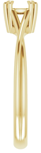 Sužadėtuvių Žiedas „Solitaire“ 585 Geltonojo Aukso Round 5.5mm (4)