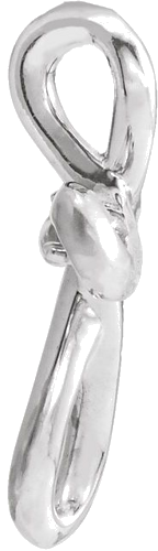 14K White 1.5 mm Round Cross Pendant Mounting (5)