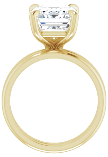 Sužadėtuvių Žiedas „Solitaire“ 585 Geltonojo Aukso Emerald 11mm x 9mm (7)