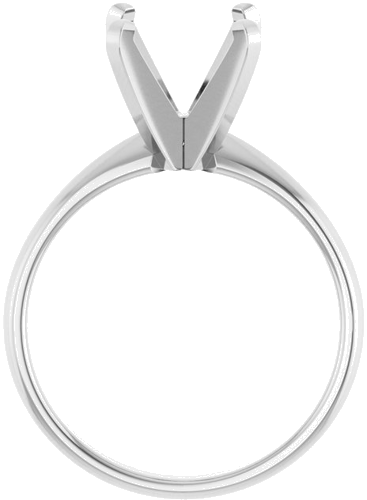 Sužadėtuvių Žiedas „Solitaire“ 585 Baltojo Aukso Round 9.3mm x 9.7mm (2)