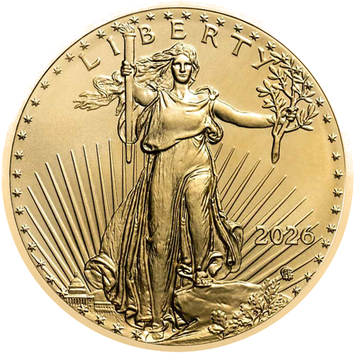 1/2 oz Amerikas Ērglis 2026 ASV zelta monēta (2)