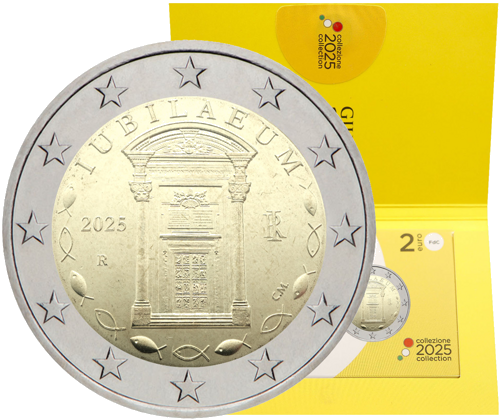 2025 Italija Jubiliejus 2 eurų BU moneta (1)