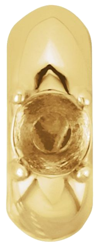 Pakabukas „Birth of a Child® Miniature Birthstone“ 585 Geltonojo Aukso Round 3mm (1)