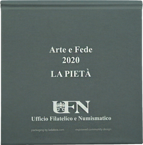 2020 Vatikāna Mikelandželo Pieta 10 eiro monēta (6)