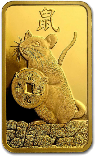 5 g Investment Gold Bar 2020 Year of the Rat PAMP (3)