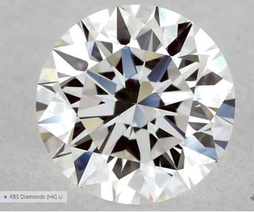 0.57 carat H-VVS2 Excellent cut Natūralus Round Deimantas (1)