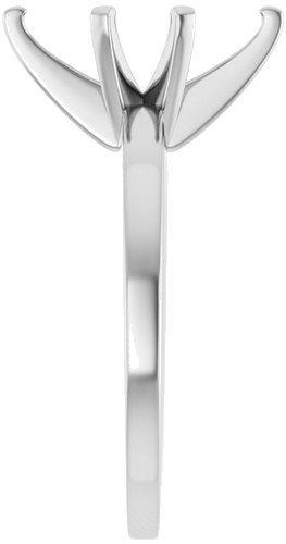 14K White 12x6 mm Marquise Solitaire Engagement Ring Mounting (4)