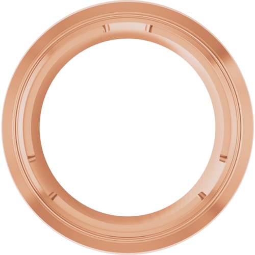 14K Rose 8 mm Round Slide Pendant Mounting (1)