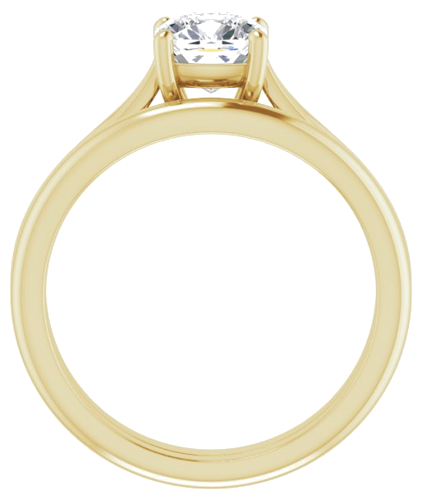 14K Yellow 6 mm Cushion Engagement Ring Mounting (7)