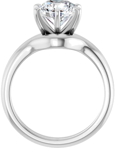 Sužadėtuvių Žiedas „Solitaire“ 950 Platinos Round 8.2mm (7)