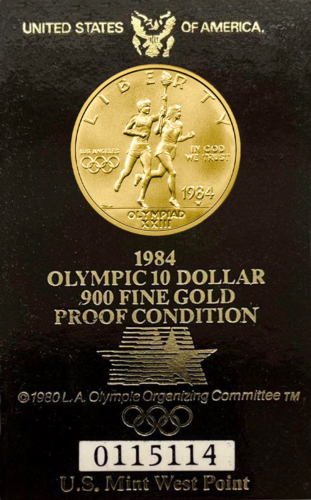 1984 US Olympic Games $10 gold coin (5)