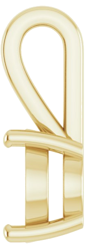 Pakabukas „Solitaire“ 417 Geltonojo Aukso Oval 11mm x 9mm (3)