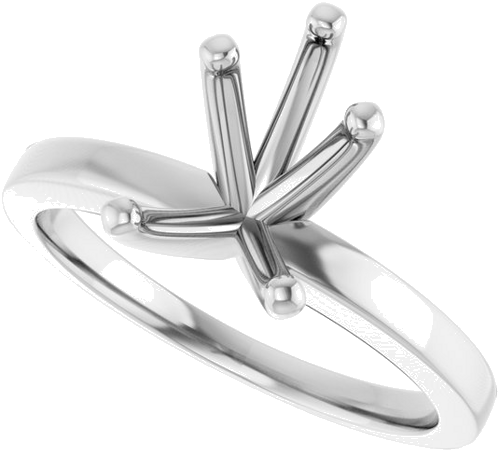 Sužadėtuvių Žiedas „Solitaire“ 417 Baltojo Aukso Pear Shape 10mm x 7mm (5)