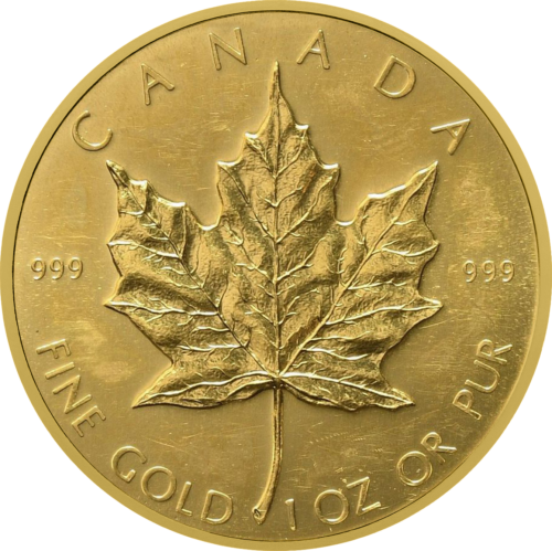 1 oz Maple Leaf Canada Gold Coin (Random year) (2)