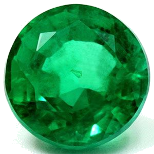 1.68 carat GREEN Round Smaragdas (1)