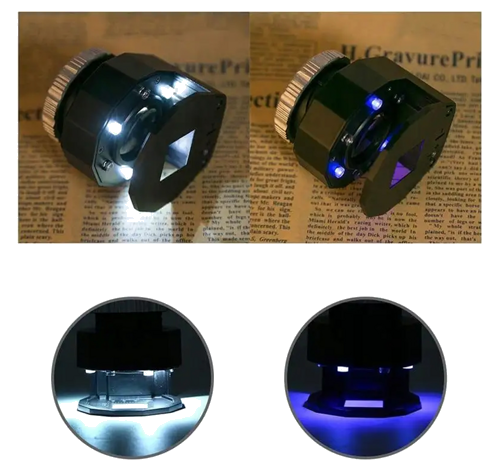 Lupa ar apgaismojumu un perforāciju 30× (9)