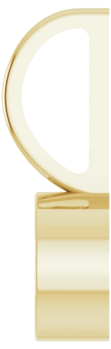 14K Yellow 5 mm Round Solitaire Charm Pendant Mounting (3)