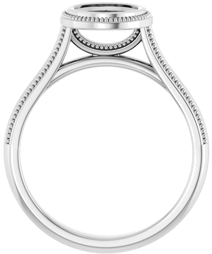 Sužadėtuvių Žiedas „Solitaire“ 585 Baltojo Aukso Round 6.5mm (2)