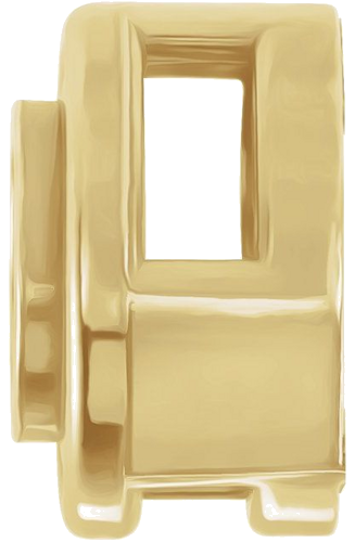 14K Yellow 3.8 mm Round Bezel-Set Slide Pendant Mounting (2)