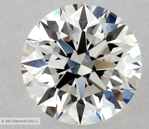 0.56 carat H-VVS2 Excellent cut Natūralus Round Deimantas (1)