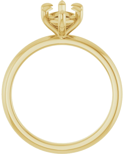 14K Yellow 12x6 mm Marquise Solitaire Engagement Ring Mounting (2)
