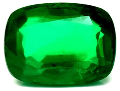4.73 carat GREEN Cushion Smaragdas (1)