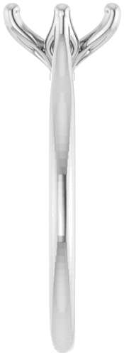 Sužadėtuvių Žiedas „Solitaire“ 585 Baltojo Aukso Oval 8mm x 6mm (4)