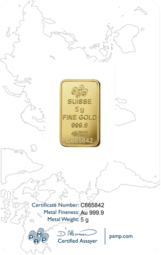 5 g Investment Gold Bar Rose PAMP (4)