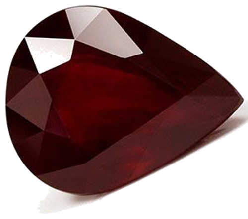 6.84 carat RED Pear Rubinas (1)