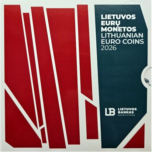2026 Литва Резистентна съпротива BU комплект евро монети (2)