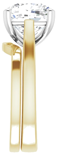 Sužadėtuvių Žiedas „Solitaire“ 585 Baltojo Ir Geltonojo Aukso Cushion 10mm (9)