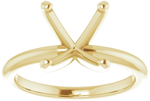 Sužadėtuvių Žiedas „Solitaire“ 750 Geltonojo Aukso Oval 11mm x 9mm (3)