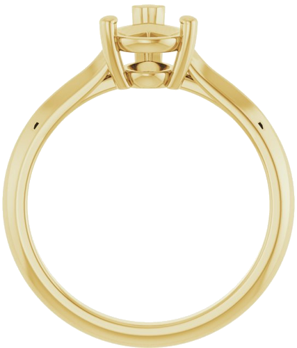 Sužadėtuvių Žiedas „Solitaire“ 585 Geltonojo Aukso Pear Shape 9mm x 6mm (2)