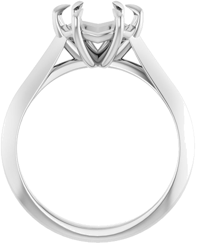 Platinum 8.2 mm Round Solitaire Engagement Ring Mounting (2)