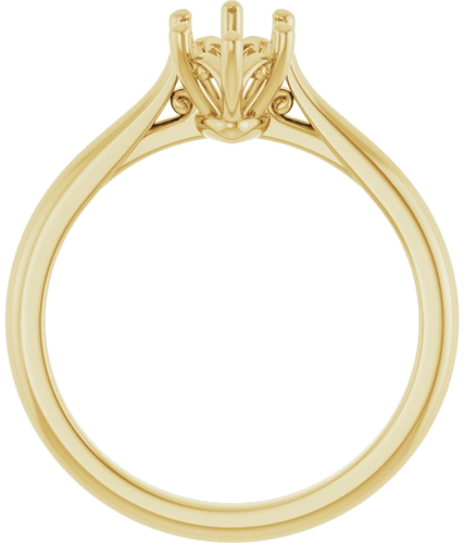 14K Yellow 10x5 mm Marquise Solitaire Engagement Ring Mounting (2)