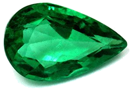 2.2 carat GREEN Pear Smaragdas (1)