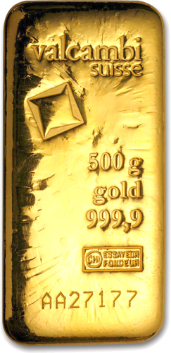 500 гр. Инвестиционно златно кюлче Valcambi (1)