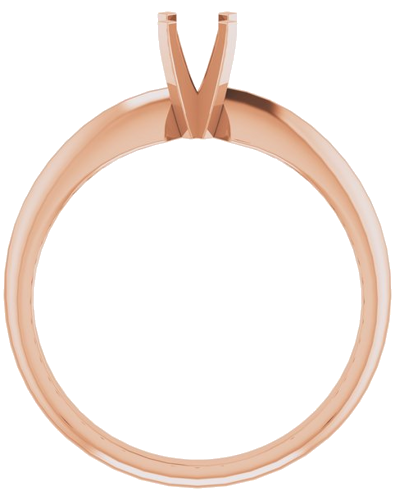 Sužadėtuvių Žiedas „Light Solitaire“ 585 Rožinis Aukso Round 4mm x 4.1mm (2)