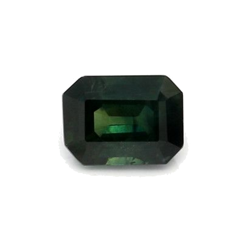 1.23 carat GREEN STEP cut Octagonal Safyras (1)