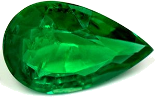 1.55 carat GREEN Pear Smaragdas (1)