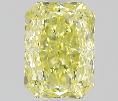 0.6 carat Fancy Intense Yellow-VVS2 Natūralus Radiant Deimantas (1)