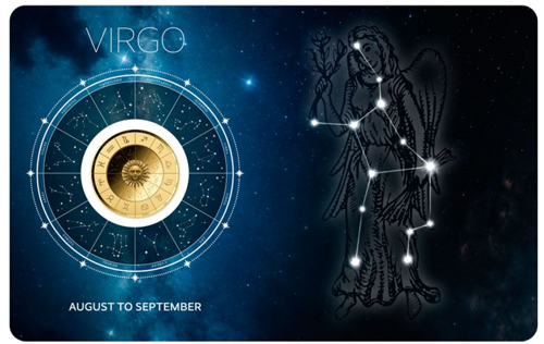 1/1000 oz Virgo (Zodiac Series) 3000 Francs Chad gold coin (1)