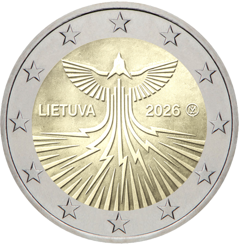 2026 Литва Энергетическая независимость монета 2 евро (1)