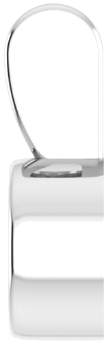 Pakabukas „Bezel-Set Solitaire“ 585 Baltojo Aukso Round 4.5mm (3)