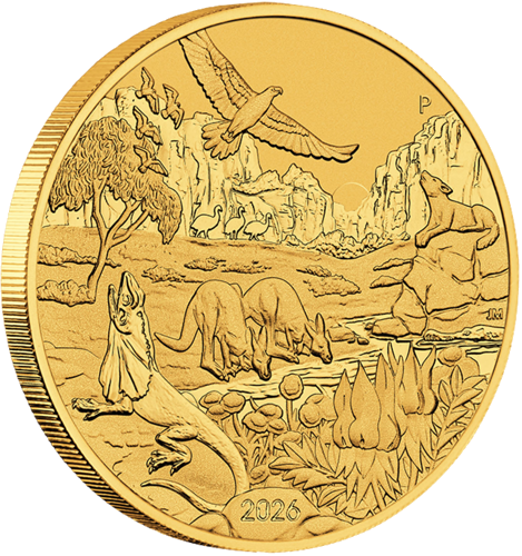 1 oz Чудесата на австралийската природа 2026 Австралия златна монета (3)