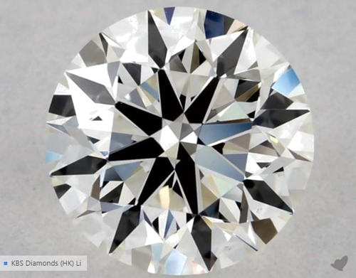 0.54 carat I-VVS2 Excellent cut Natūralus Round Deimantas (1)