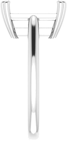 Sužadėtuvių Žiedas „Solitaire“ 950 Platinos Emerald 11mm x 9mm (4)