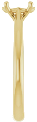 Sužadėtuvių Žiedas „Solitaire“ 585 Geltonojo Aukso Oval 7mm x 5mm (4)